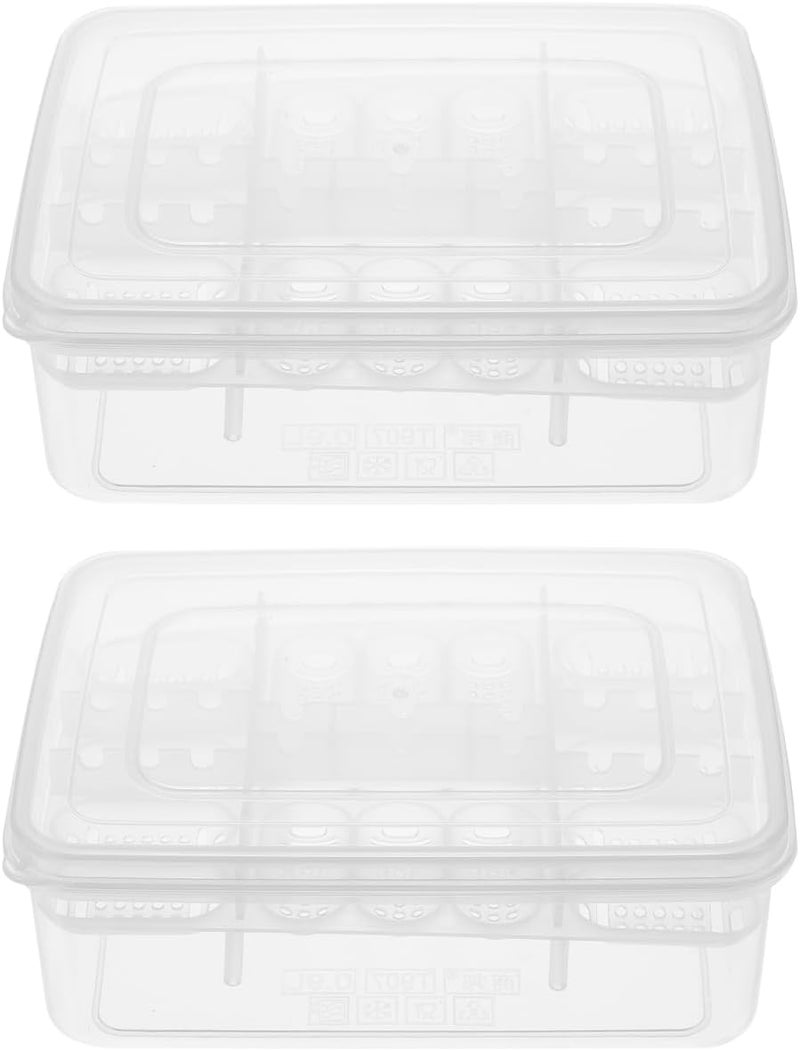 MINAOLULUS 2Pcs 16-Compartment Reptile Egg Incubation Tray Hatchery Box for Snakes Lizards Transparent Plastic Design for Easy Observation and Breeding Management - Image 1